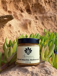 Vild middelhavsbuskhonning - 100 % sardinsk råhonning - naturlig - 250 g