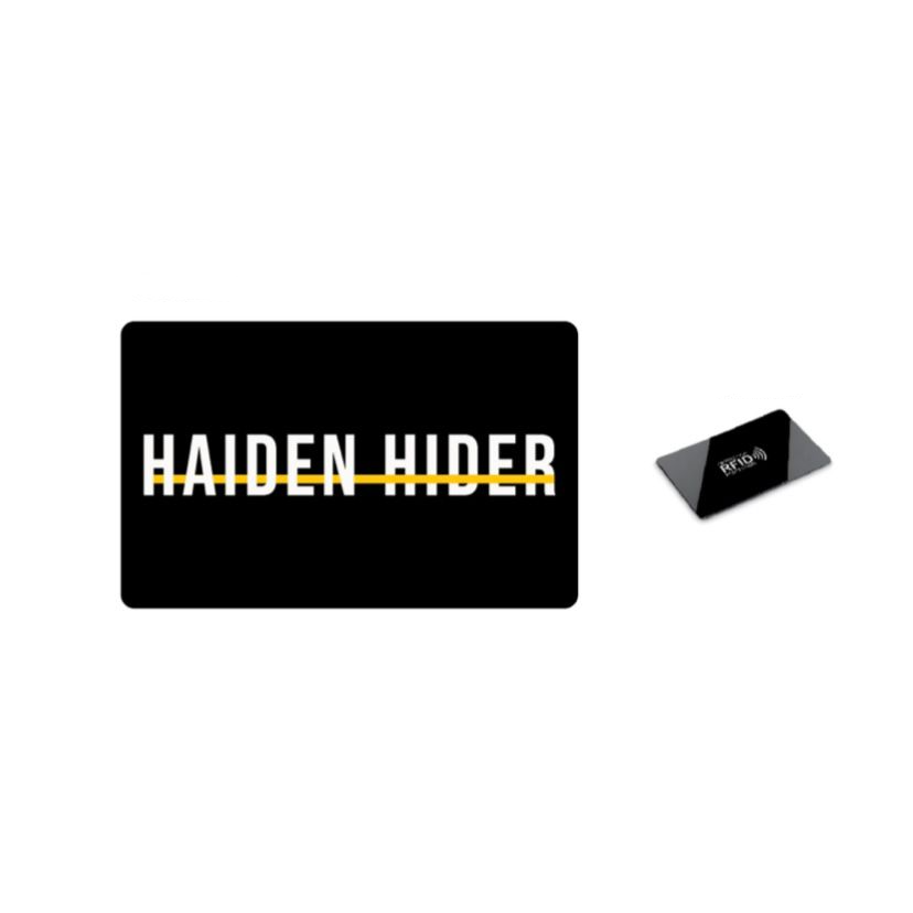 RFID- und NFC-Sperrkarte und Anti-Skimming-Karte – Signalblocker – Anti-Skim-Karte – 5,4 x 8,6 x 0,1 cm – Schwarz