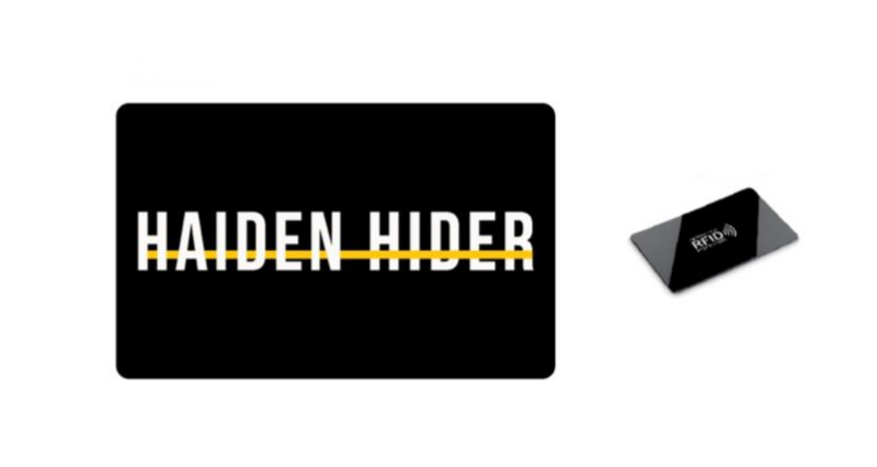 RFID & NFC blokeringskort & anti skimming kort - Signal blokering - Anti skim kort - 5,4x8,6x0,1 cm - Sort