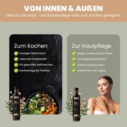 Sanuus Allgäu organic hemp oil cold pressed 500ml +omega -3 - purely from unpainted hemp seeds from Germany