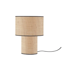 PIANA decorative table lamp in raffia Ø20 htr 45cm