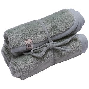 Set 3 Towels Face sponge bamboo - Sage