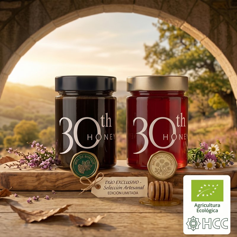Pack Dúo Mieles del Bierzo — Bosque y Multifloral 2 x 450 g