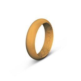 Classic golden wedding ring with a smooth, rounded design. Available in sizes Ø 15mm to Ø 20mm.