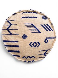 Vloerkussen rond - Mila Blue III