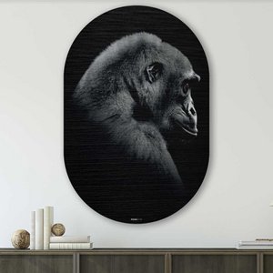 Muurovaal - Gorilla - Aluminium
