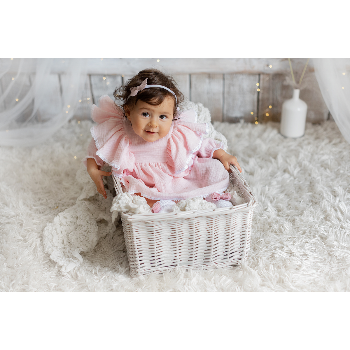 Sweet pink dress for baby girl