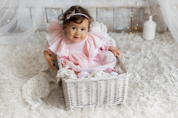 Sweet pink dress for baby girl