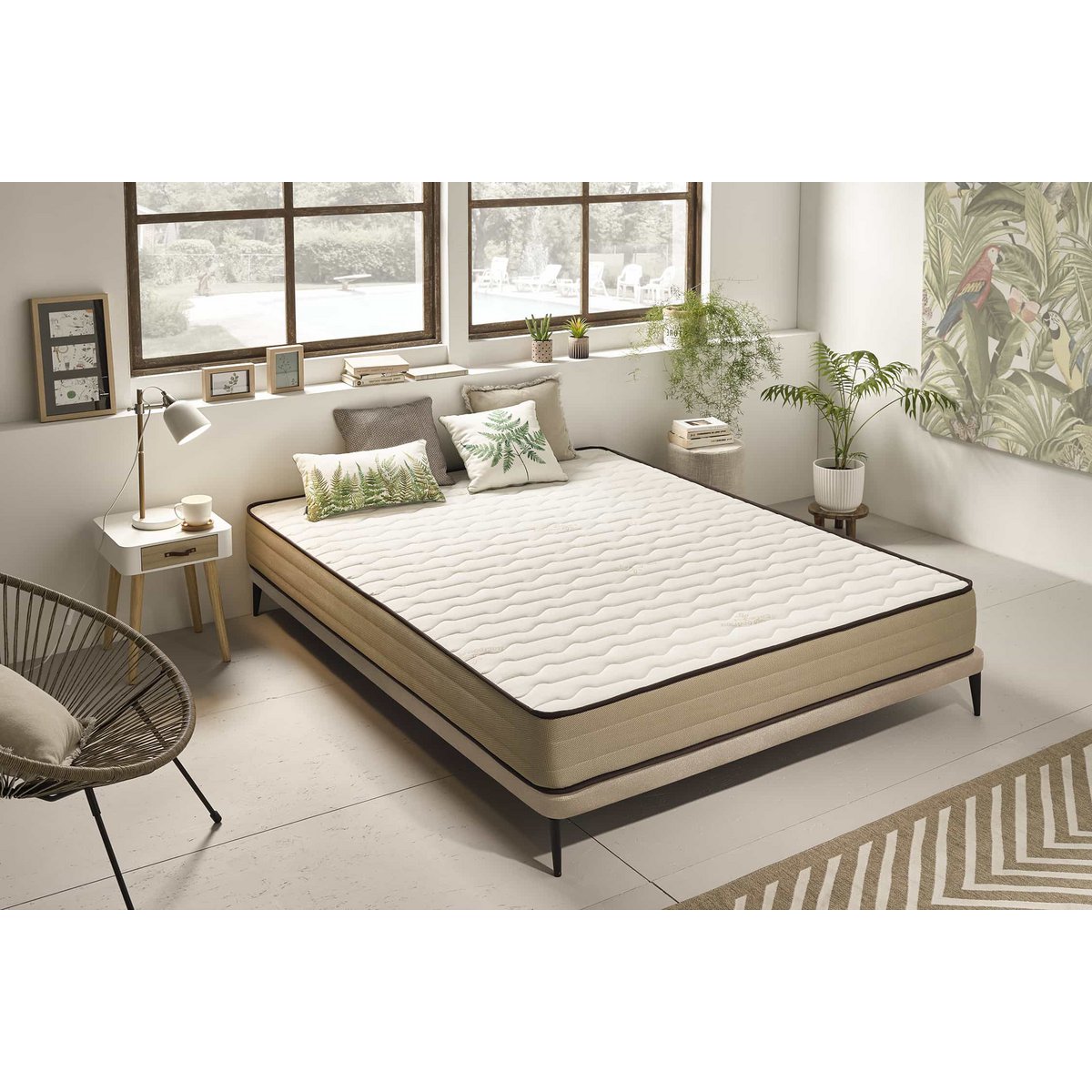 Bamboo Care Mattress -White - Grubość: 18 cm - Moonia