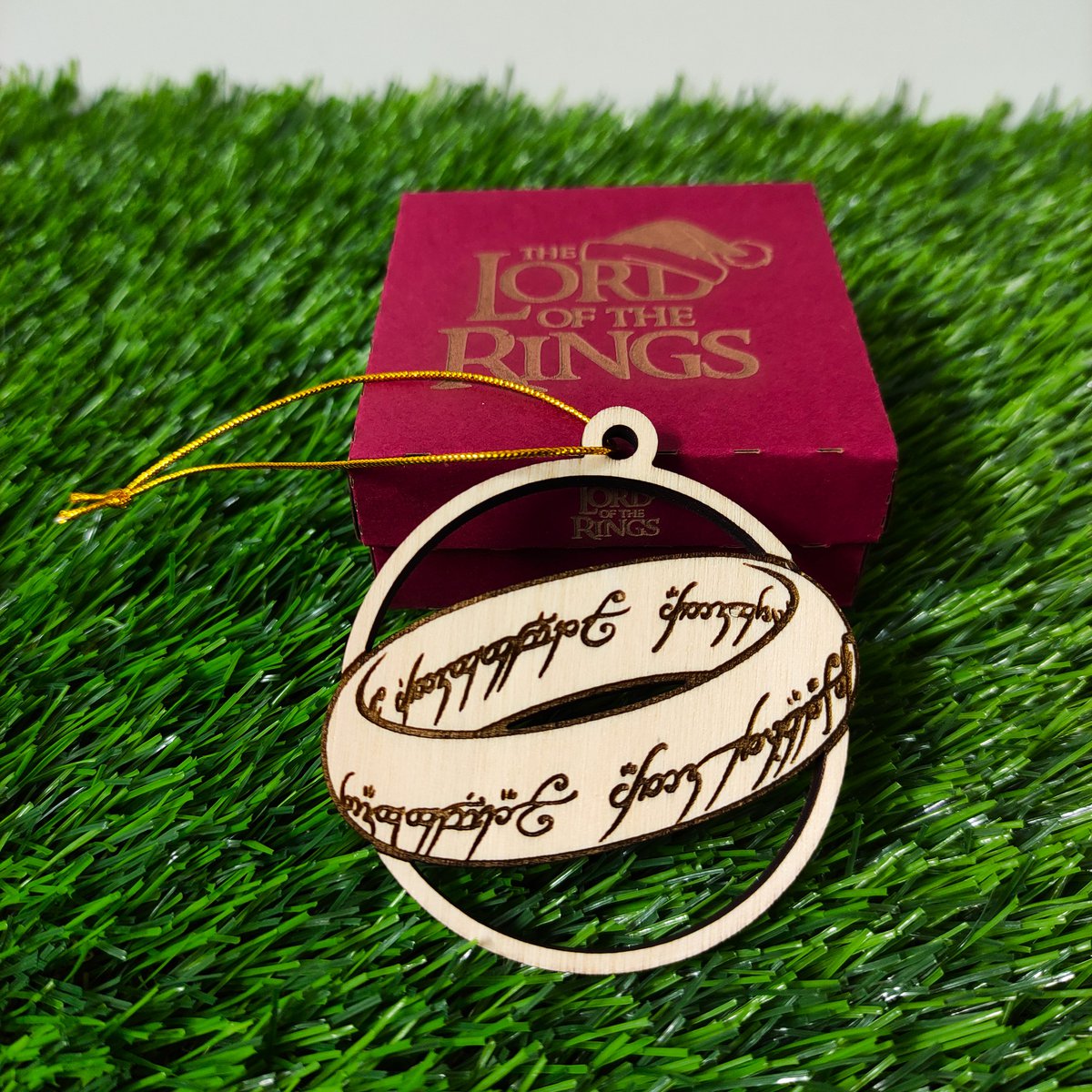 Conjunto de 6 adornos navideños de madera del Señor de los Anillos, regalo geek, adornos de árbol de Navidad, decoración del hogar, decoración navideña ecológica, LOTR
