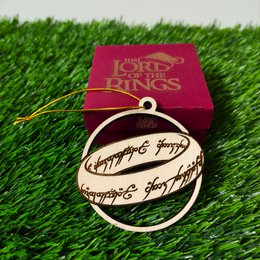 Zestaw 6 drewnianych ozdób choinkowych Władca Pierścieni, prezent dla geeków, ozdoby choinkowe, wystrój domu, ekologiczne dekoracje świąteczne, LOTR