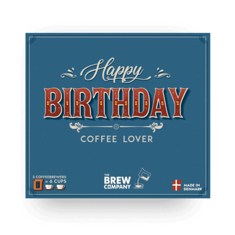 HAPPY BIRTHDAY SPECIALE KOFFIE 3 STUKS GESCHENKDOOS