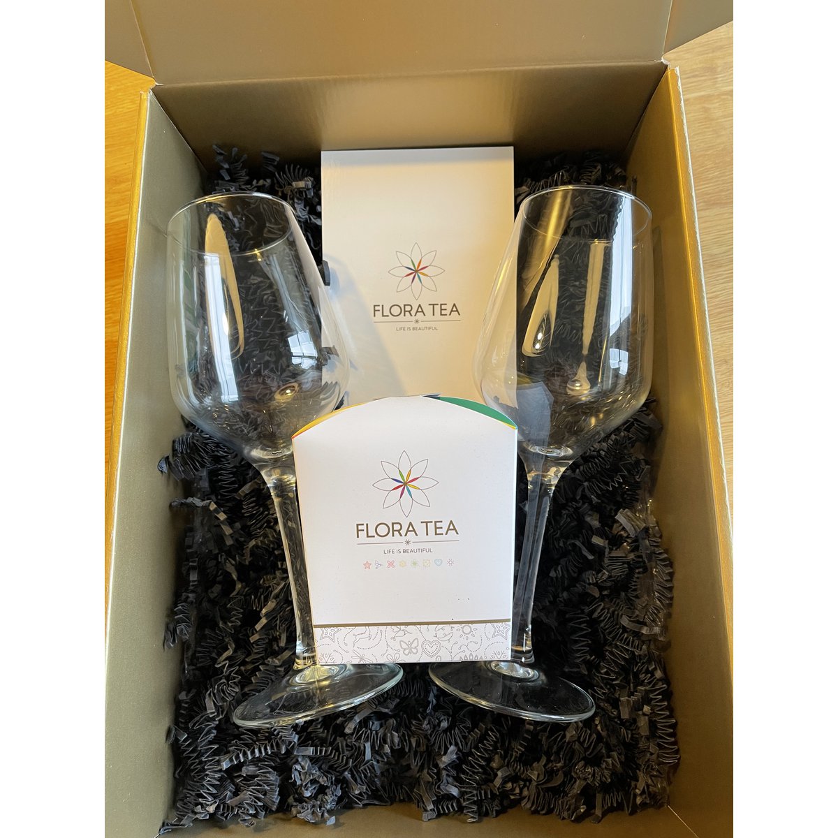 Königliches Geschenkset mit 6 Teeblumen