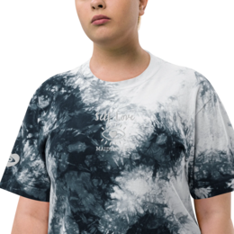 Camiseta oversize con estampado tie-dye