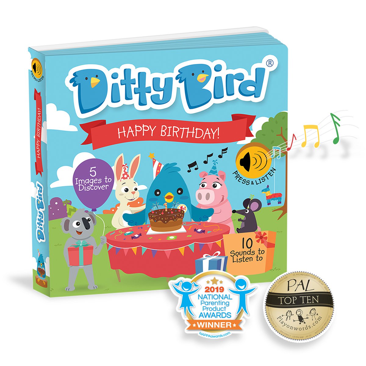 Ditty Bird Baby Sound Book: Gefeliciteerd met je verjaardag