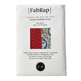 Envoltura de regalo Furoshiki - Paquete de 6 piezas de color verde azulado y cereza - Envoltura de regalo de tela