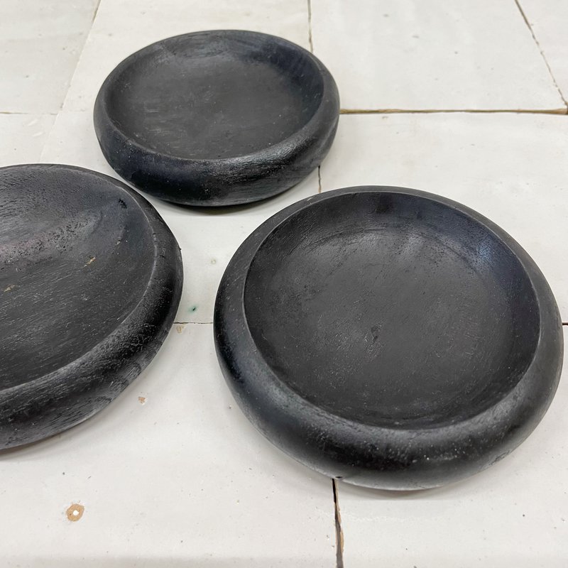 Skål Teak Bali Sort 9cm