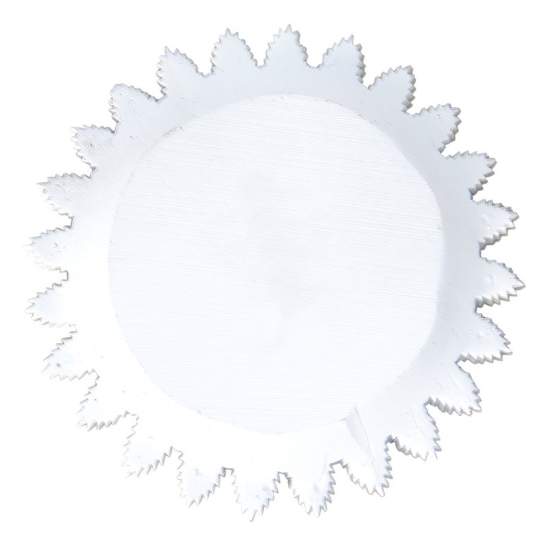 Decoratie schaal Ø 20x1 cm Wit Goudkleurig Polyresin Takken