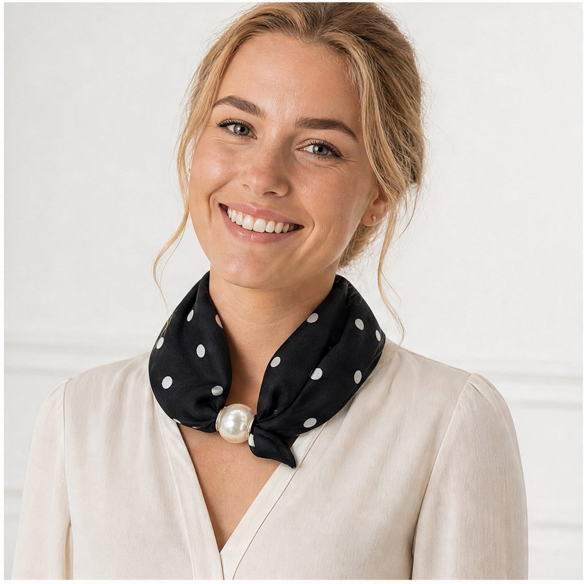 HS Pearl Scarf Dot Print - Multiple Colors