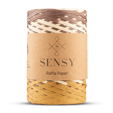 Sensy Premium 317 yards %100 Paper Multi-Color Raffia Paper