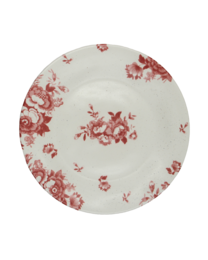 Dessertplatte Vintage Blumen rosa