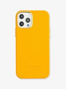 Vegan lederen case oranje · iPhone 12 mini