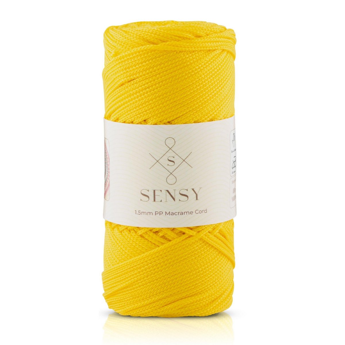 Cordoncino macramè Sensy Premium da 1,5 mm - 164 iarde, 100% poliestere