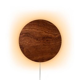 Interstellar Wandleuchte - Holz natur