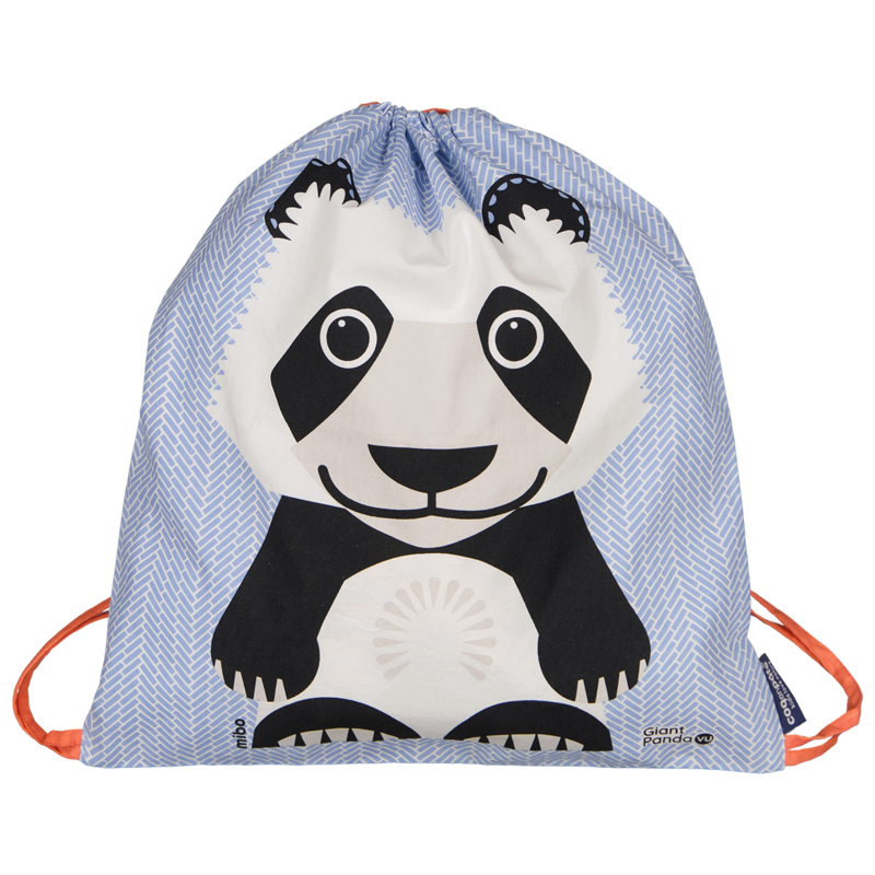 Børns aktivitetstaske, organisk bomuld, panda