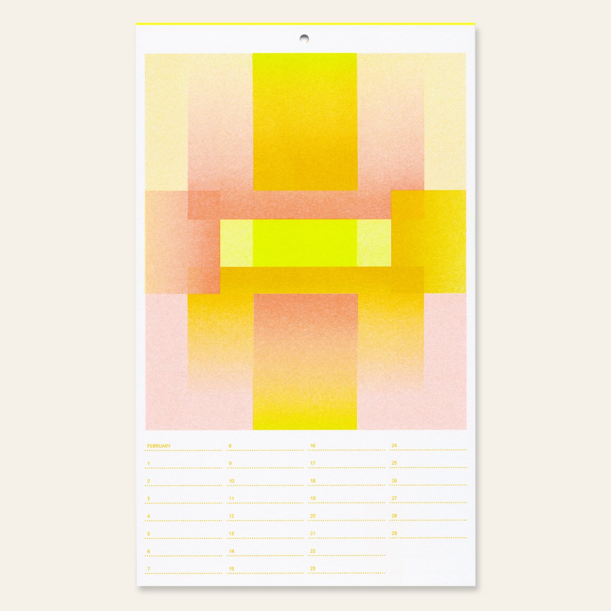 Risography birthday calendar (17.0 x 28.5 cm)