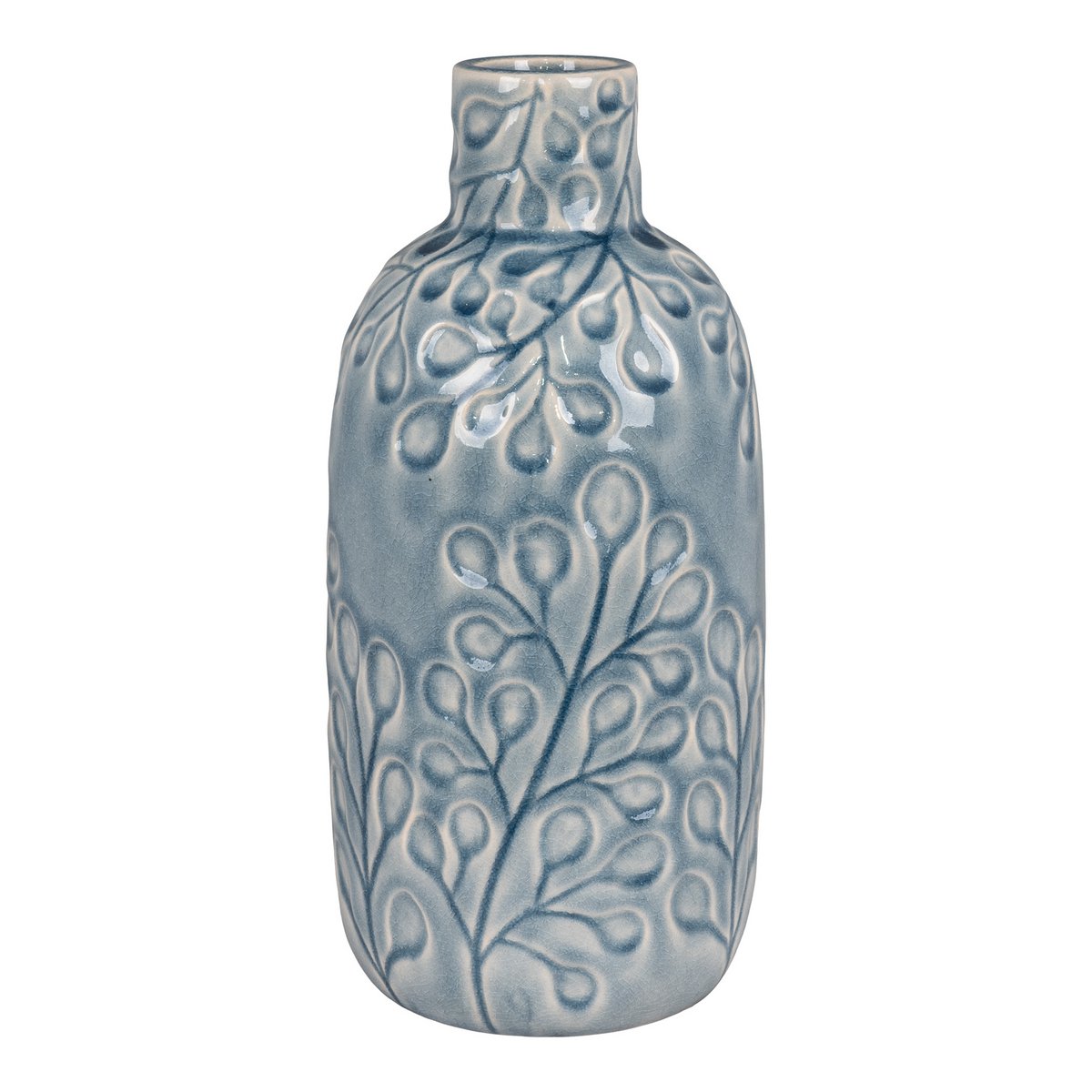 Vase - Blue, Ceramic, 12x26cm