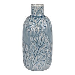 Vase - Blue, Ceramic, 12x26cm