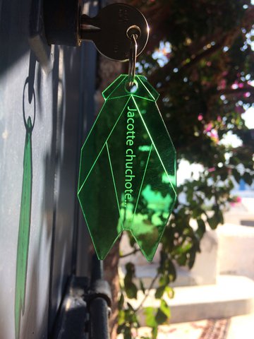 Green "Jacotte" key ring