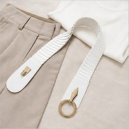 Cintura in vita da donna - 20+ colori - Pelle vegana - Fibbia in metallo - Elastica