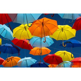 Canvas print - Colorful umbrellas