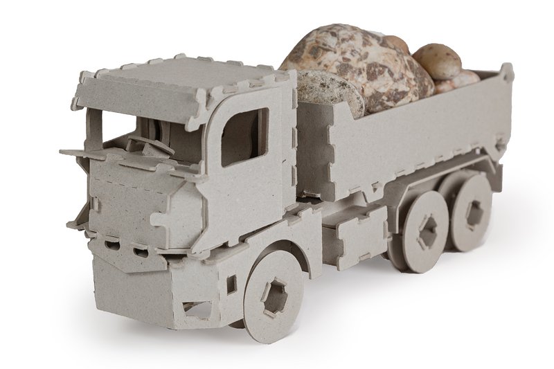 Big Truck Car, juguete de cartón para construcción, bricolaje, 3D, 5+, regalo