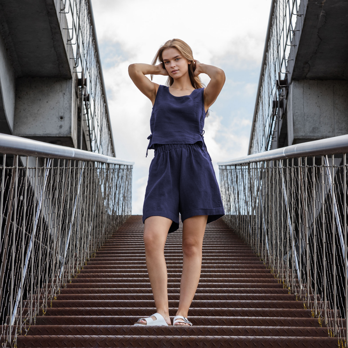 Crop Top con Nastri Laterali Audrey