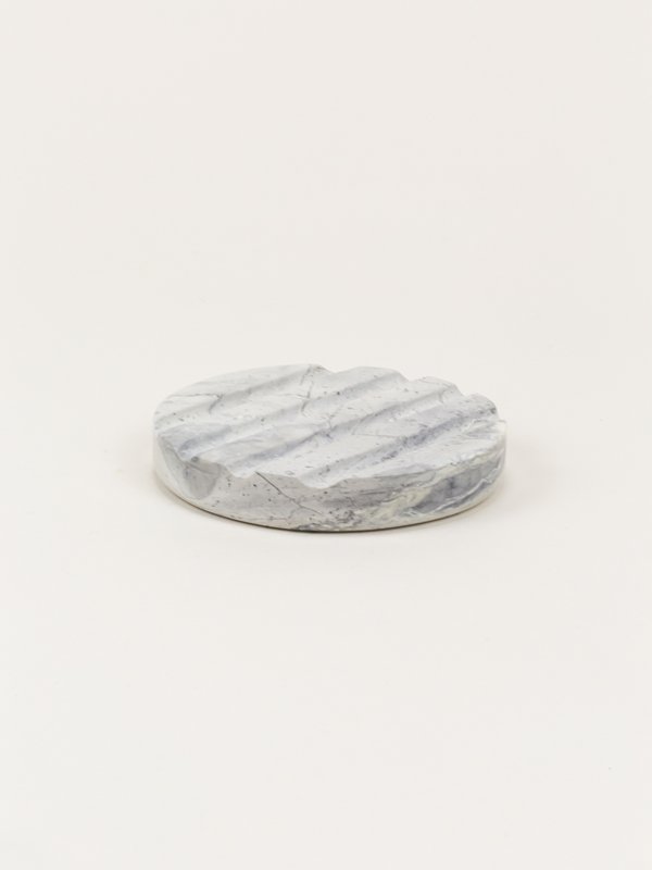 Rectangular soap holder in natural stone
