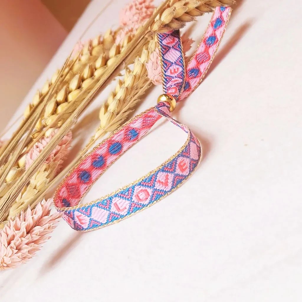 Lint armbandje Love diamond