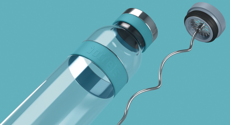  SUND Glaskaraffel 1.100ml Turkisblå