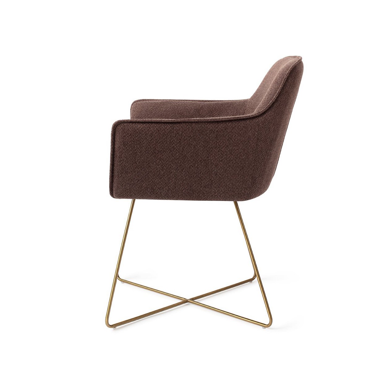 Jesper Home Hofu Dining Chair Cross Gold
