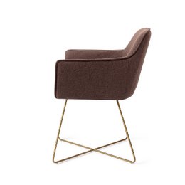 Jesper Home Hofu Dining Chair Cross Gold