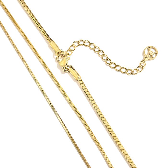 Achthoekige slangenketting ketting