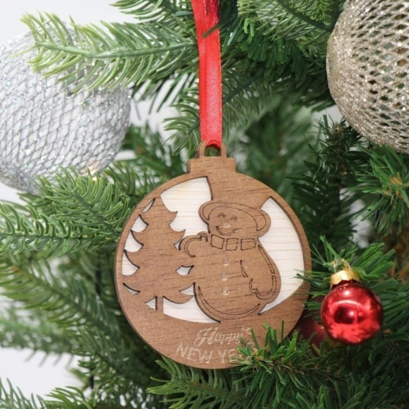Weihnachtsanhänger / Weihnachtsschmuck Stil 2 – 6er-Set