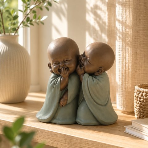 Statue 2 Monk Whispers
