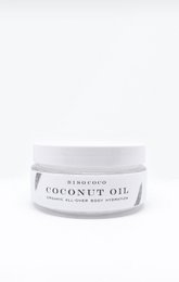 Bisococo 100 % økologisk kokosolie - 100 ml krukke - Med spatel - Reparerende og fugtgivende hudpleje