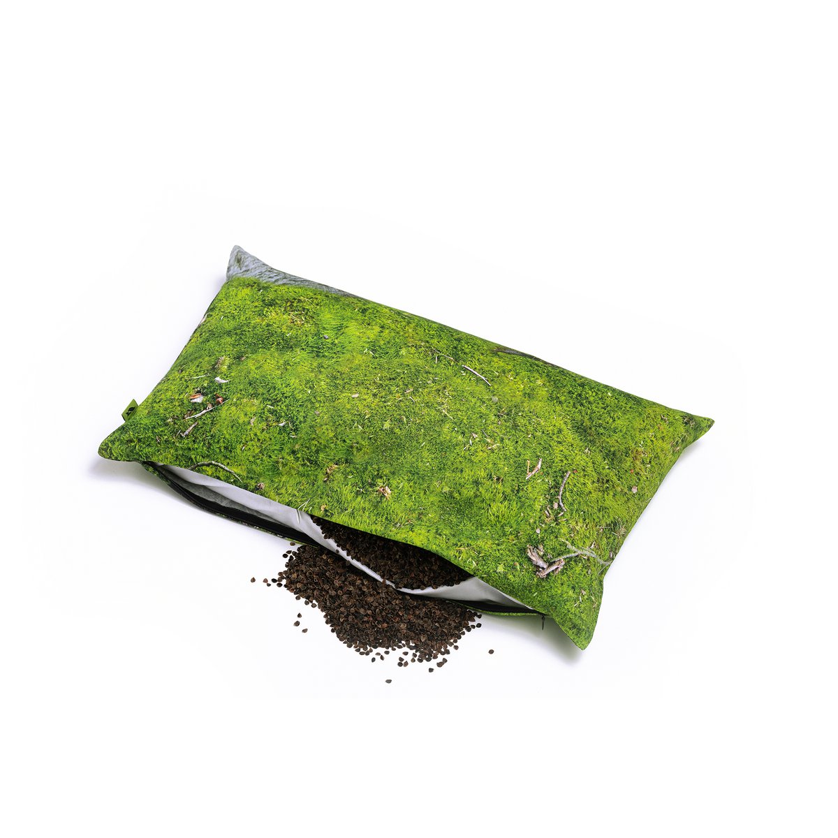 MOSS - Kissen gefüllt mit Buchweizenschalen - 50x30 cm