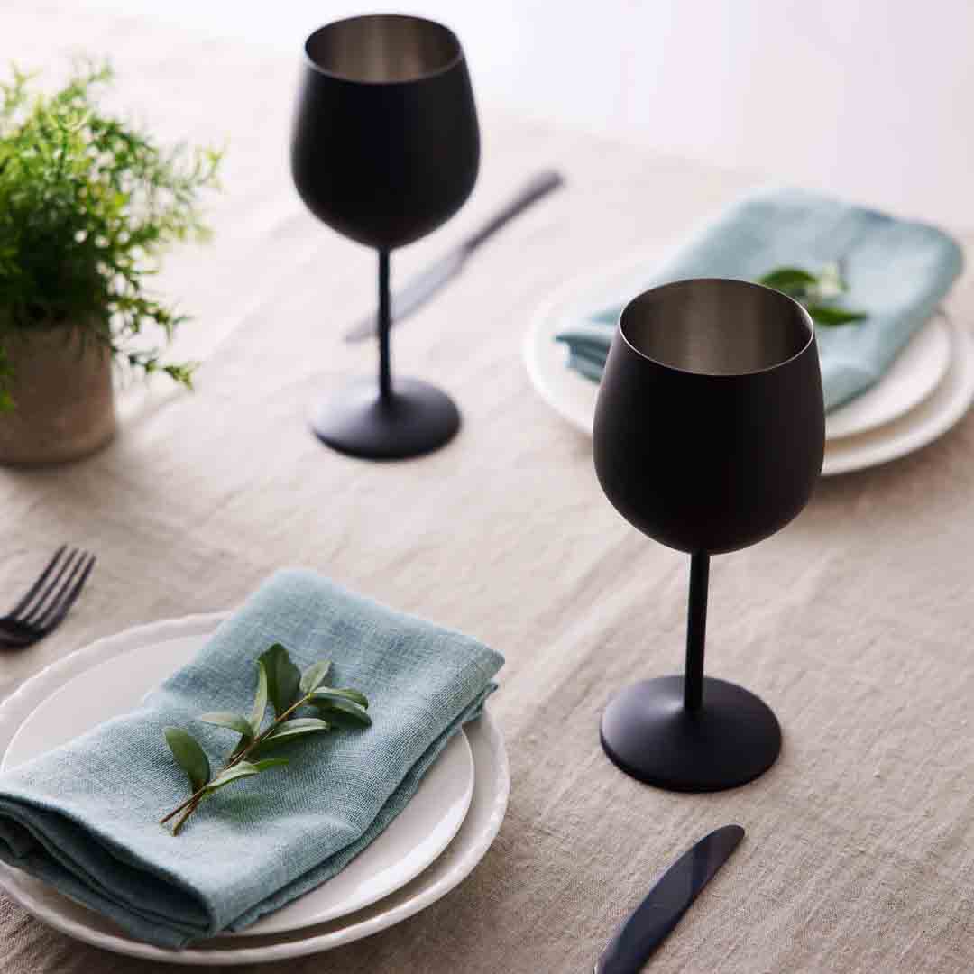 Vino in vetro matto nero 4x50cl