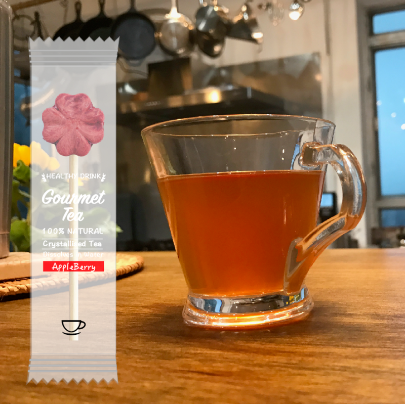 30 bastoncini di tea-pop di AppleBerry Tea (senza confezione e vassoi)