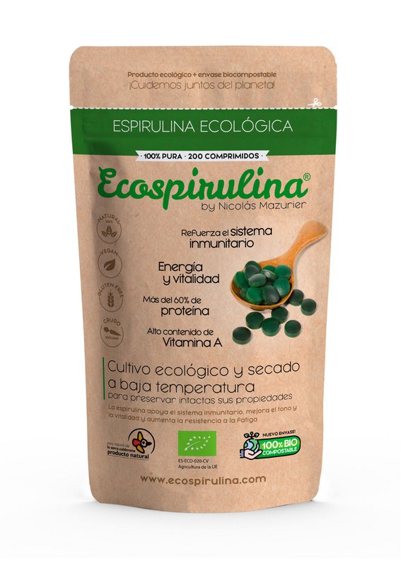 Organic Spirulina Tablets / LOW-TEMPERATURE DRIED (39ºC)